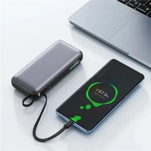 Зовнішній акумулятор Powerbank Acefast M22, 20000mAh, PD 130W, кабель, Black (6974316283904)