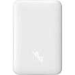 Зовнішній акумулятор Powerbank Baseus Magnetic Mini Wireless Fast Charge, 10000mAh, 20W, White (PPCX070002)