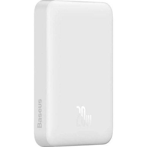 Зовнішній акумулятор Powerbank Baseus Magnetic Mini Wireless Fast Charge, 10000mAh, 20W, White (PPCX070002)