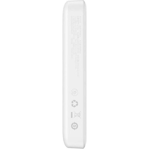 Зовнішній акумулятор Powerbank Baseus Magnetic Mini Wireless Fast Charge, 10000mAh, 20W, White (PPCX070002)