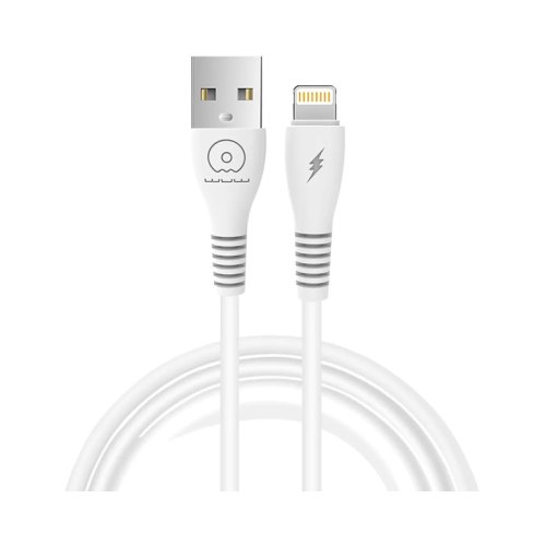Кабель WUW X195, USB Type-A to Lightning, 2.4А, White (WUW-X195L)