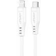 Кабель Acefact C3-01, USB Type-C to Lightning, 3A, 30W, White (AFC3-01W)