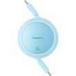 Кабель Baseus Free2Pull Mini Charging Cable, USB Type-C to USB Type-C, 60W, 1м, Galaxy Blue (P10364500311-01)