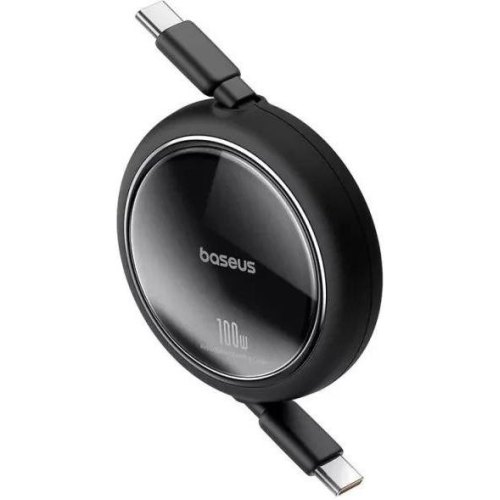 Кабель Baseus Free2Draw Mini Retractable Charging Cable, USB Type-C to USB Type-C, 100W, 1м, Cluster Black (P10364500111-00)