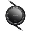 Кабель Baseus Free2Draw Mini Retractable Charging Cable, USB Type-C to USB Type-C, 100W, 1м, Cluster Black (P10364500111-00)