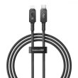 Кабель Baseus Unbreakable Series Fast Charging Data Cable, USB Type-C to Lightning, 20W, 1м, Cluster Black (P10355803111-00)