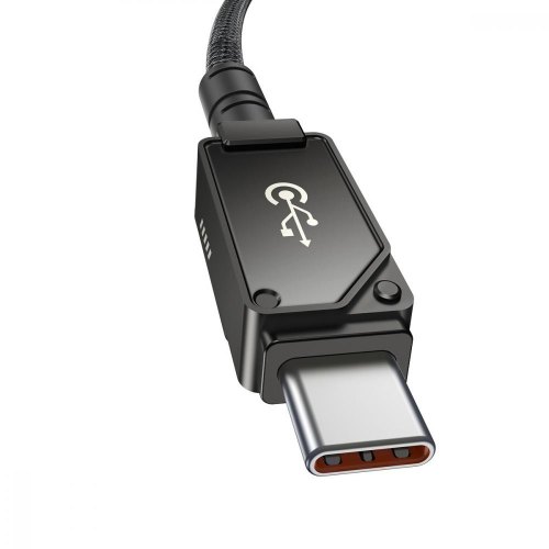 Кабель Baseus Unbreakable Series Fast Charging Data Cable, USB Type-C to Lightning, 20W, 1м, Cluster Black (P10355803111-00)