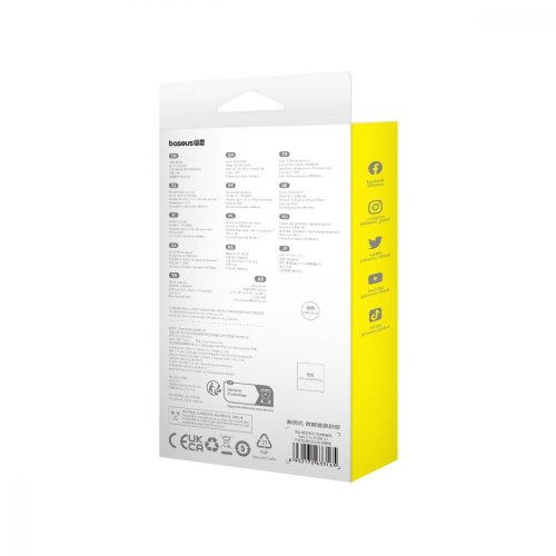 Кабель Baseus Unbreakable Series Fast Charging Data Cable, USB Type-C to Lightning, 20W, 1м, Cluster Black (P10355803111-00)