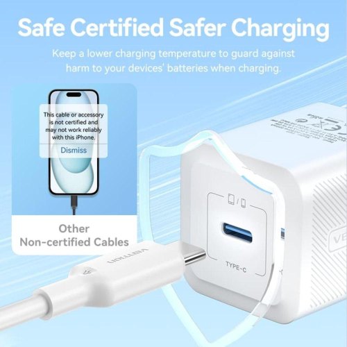 Кабель Vention, USB 2.0 Type-C to USB Type-C, 3A, 2м, White (TRCWH)