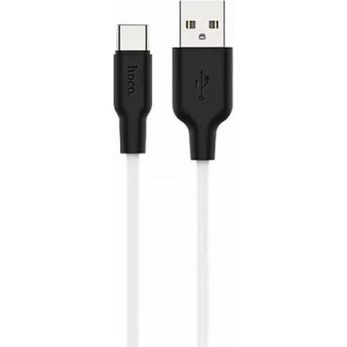 Кабель Hoco X21 Plus, USB Type-C to Lightning, 3A, 20W, 1м, Black/White (6931474742162)