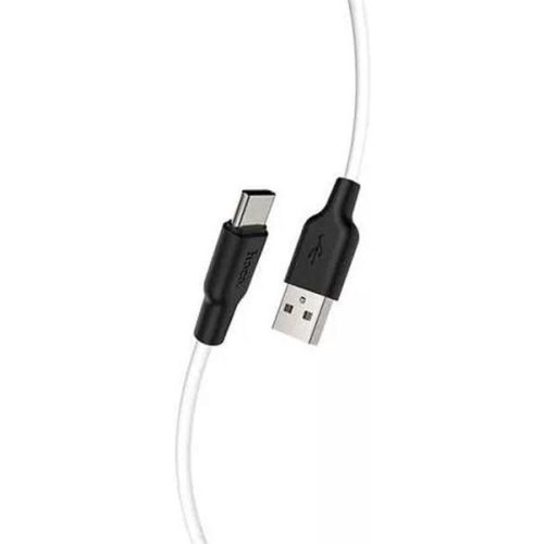 Кабель Hoco X21 Plus, USB Type-C to Lightning, 3A, 20W, 1м, Black/White (6931474742162)