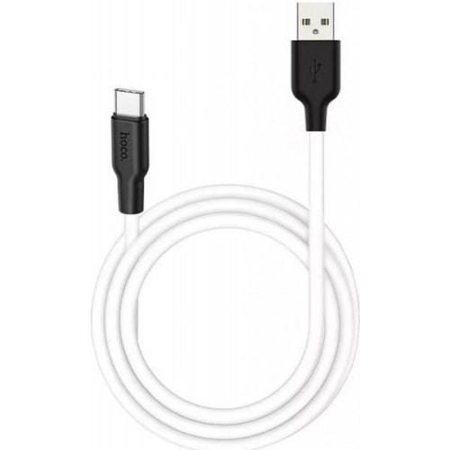 Кабель Hoco X21 Plus, USB Type-C to Lightning, 3A, 20W, 1м, Black/White (6931474742162)