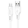 Кабель Acefact C3-09, USB Type-A to Micro USB 2.4A, 1.2м, White (AFC3-09W)