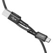Кабель Acefact C1-04, USB Type-A to USB Type-C, 3A, 1.2м, Black (AFC1-04B)