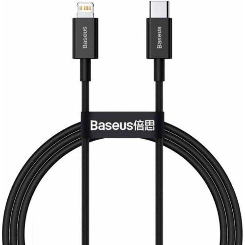 Кабель Baseus Superior Series, USB Type-C to Lightning, PD 20W, 1м, Black (CATLYS-A01)