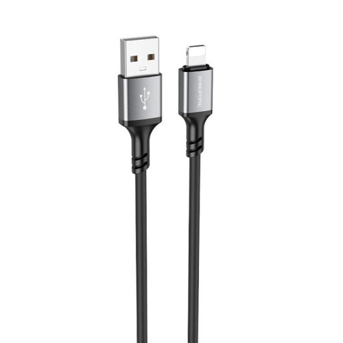 Кабель Borofone BX83 Famous, USB Type-A to Lightning, Black (6974443386356)