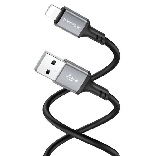 Кабель Borofone BX83 Famous, USB Type-A to Lightning, Black (6974443386356)