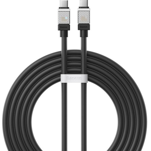 Кабель Baseus CoolPlay Series Fast Charging Cable, USB Type-C to USB Type-C, 100W, 2м, Black (CAKW000301)