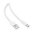 Кабель Acefact C18-04, USB Type-A to USB Type-C, White (6974316284260)