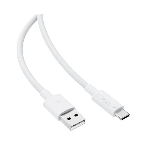 Кабель Acefact C18-04, USB Type-A to USB Type-C, White (6974316284260)