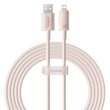 Кабель Baseus Habitat Series Fast Charging Cable, USB Type-A to Lightning, 2.4A, 2м, Wheat Pink (P10360200421-01)