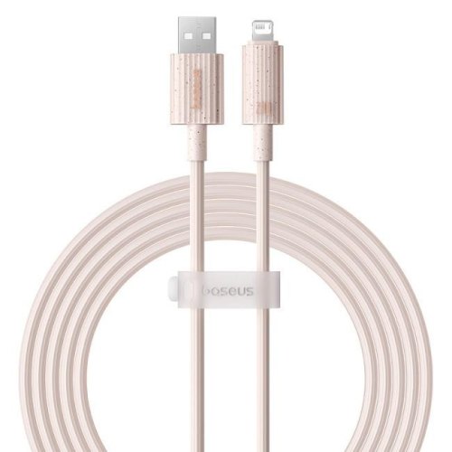 Кабель Baseus Habitat Series Fast Charging Cable, USB Type-A to Lightning, 2.4A, 2м, Wheat Pink (P10360200421-01)
