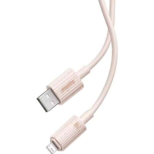 Кабель Baseus Habitat Series Fast Charging Cable, USB Type-A to Lightning, 2.4A, 2м, Wheat Pink (P10360200421-01)