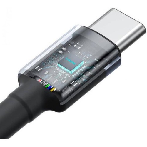 Кабель Baseus Cafule Charging Cable, USB Type-C to USB Type-C, 100W, 1м, 2pcs, Red-Black/Grey-Black (P10318306003-00)