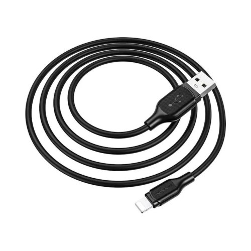Кабель Borofone BX42, USB Type-A to Lightning, 2.4A, 1м, Black (BX42LB)