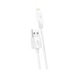 Кабель Hoco X1, USB Type-A to Lightning, 2.4A, 1м, White (6957531032007)