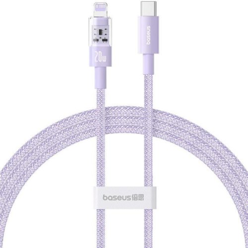 Кабель Baseus Gem Fast-Charging Data Cable, USB Type-C to Lightning, 20W, 2м, Nebula Purple (P10373001511-01)