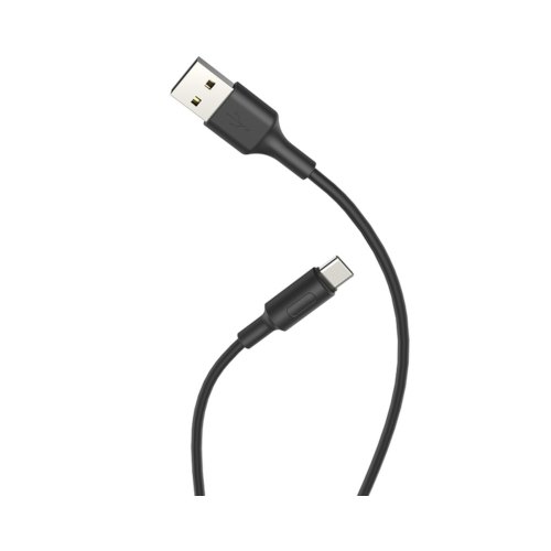 Кабель Hoco X25, USB Type-A to USB Type-C, 2A, 1м, Black (6957531080145)