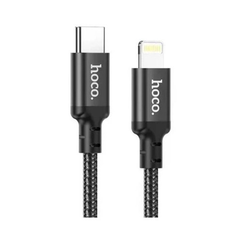 Кабель Hoco X14, USB Type-C to Lightning, 3A, 20W, 2м, Black (6931474752208)