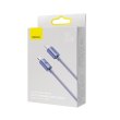 Кабель Baseus Crystal Shine Series Fast Charging Data Cable, USB Type-C to Lightning, 20W, 2м, Purple (CAJY000305)