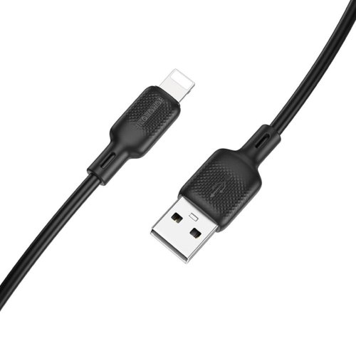 Кабель Borofone BX113 Lenny, USB Type-A to Lightning, 1м, Black (6941991115394)