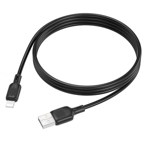 Кабель Borofone BX113 Lenny, USB Type-A to Lightning, 1м, Black (6941991115394)