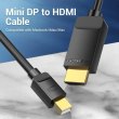 Кабель Vention, 4K Mini DisplayPort to HDMI, 1.5м, Black (HAHBG)
