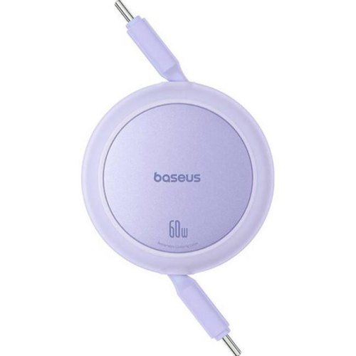 Кабель Baseus Free2Pull Mini Charging Cable, USB Type-C to USB Type-C, 60W, 1м, Nebula Purple (P10364500511-01)