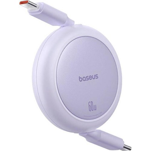 Кабель Baseus Free2Pull Mini Charging Cable, USB Type-C to USB Type-C, 60W, 1м, Nebula Purple (P10364500511-01)