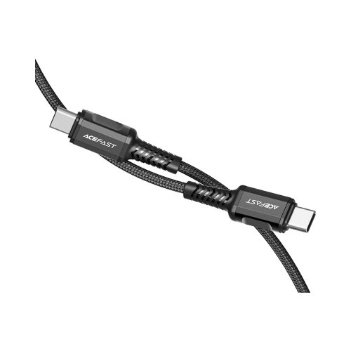 Кабель Acefact C1-03, USB Type-C to USB Type-C, 3A, 1.2м, Black (AFC1-03B)