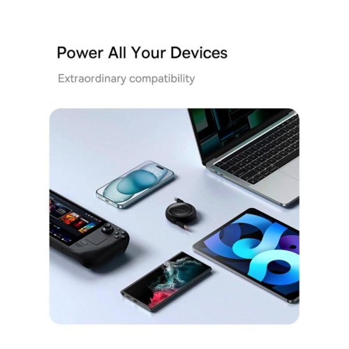 Кабель Baseus Free2Draw Mini Retractable Charging Cable, USB Type-C to USB Type-C, 100W, 1м, Galaxy Blue (P10364500311-00)