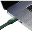 Кабель Baseus Bright Mirror 2 Series Retractable 3-in-1, USB Type-C to Micro USB/Lightning/USB Type-C, 100W, 1.1м, Green (CAMJ010206)