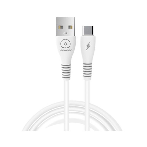 Кабель WUW X195, USB Type-A to USB Type-C, 2.4А, 1м, White (WUW-X195TC)
