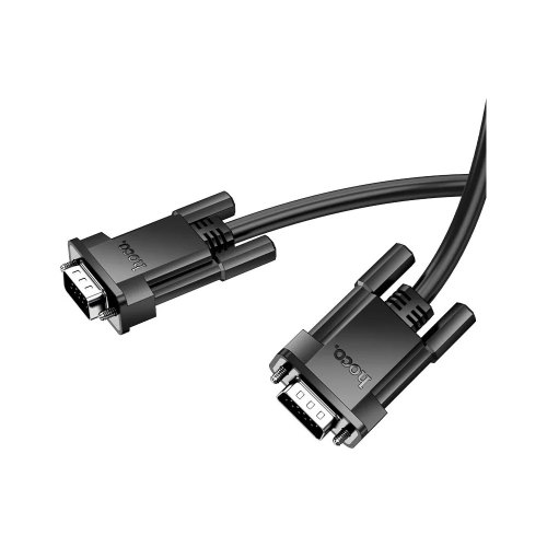 Кабель Hoco US11, VGA (M) to VGA (M) HD, 2м, Black (6942007628211)