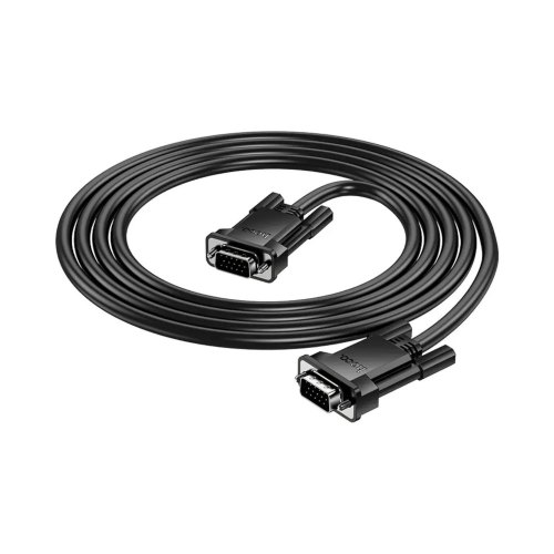 Кабель Hoco US11, VGA (M) to VGA (M) HD, 2м, Black (6942007628211)