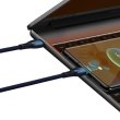 Кабель Baseus Glimmer Series Fast Charging Data Cable, USB Type-C to USB Type-C, 100W, 1м, Blue (CADH000703)