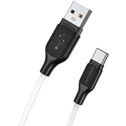 Кабель Borofone BX42, USB Type-A to USB Type-C, 3A, 1м, White (BX42CW)