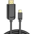 Кабель Vention, USB Type-C to HDMI 4K 30Hz, 1м, Black (CGUBF)
