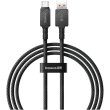 Кабель Baseus Unbreakable Series Fast Charging Data Cable, USB Type-A to USB Type-C, 100W, 1м, Cluster Black (P10355801111-00)