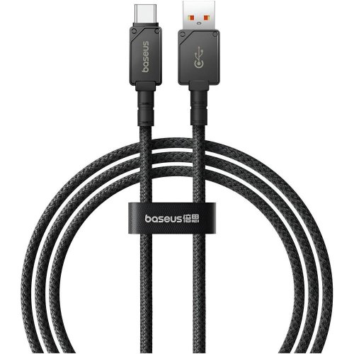 Кабель Baseus Unbreakable Series Fast Charging Data Cable, USB Type-A to USB Type-C, 100W, 1м, Cluster Black (P10355801111-00)